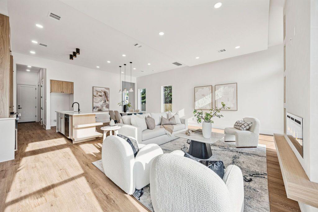 Open living & kitchen